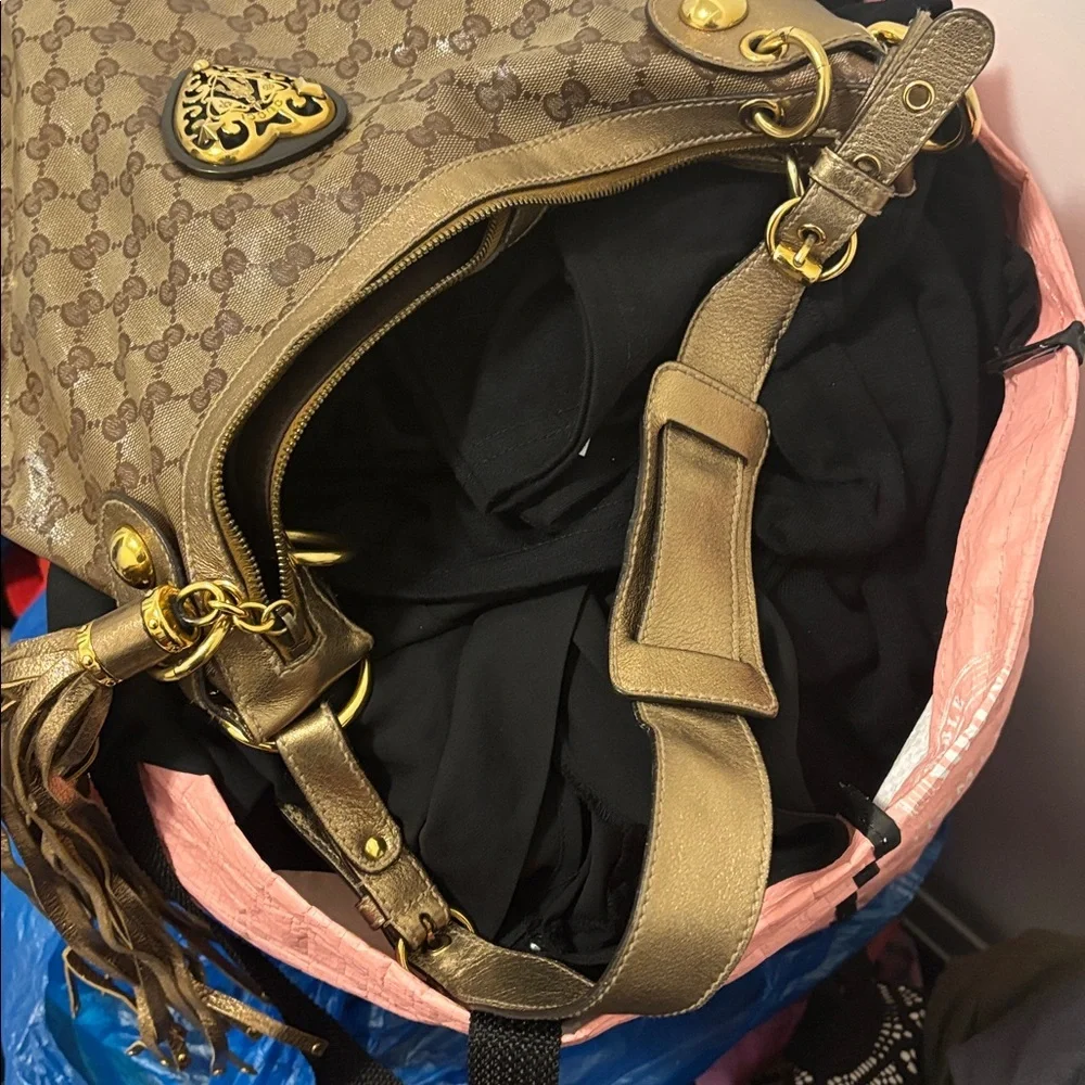 GUCCI Babouska Monogram Hobo shoulder bag with  matching wallet - Picture 16 of 17
